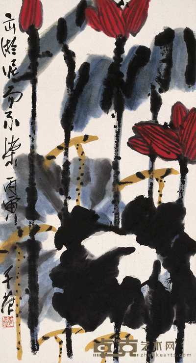 崔子范 凌波仙子 立轴 89×47.5cm